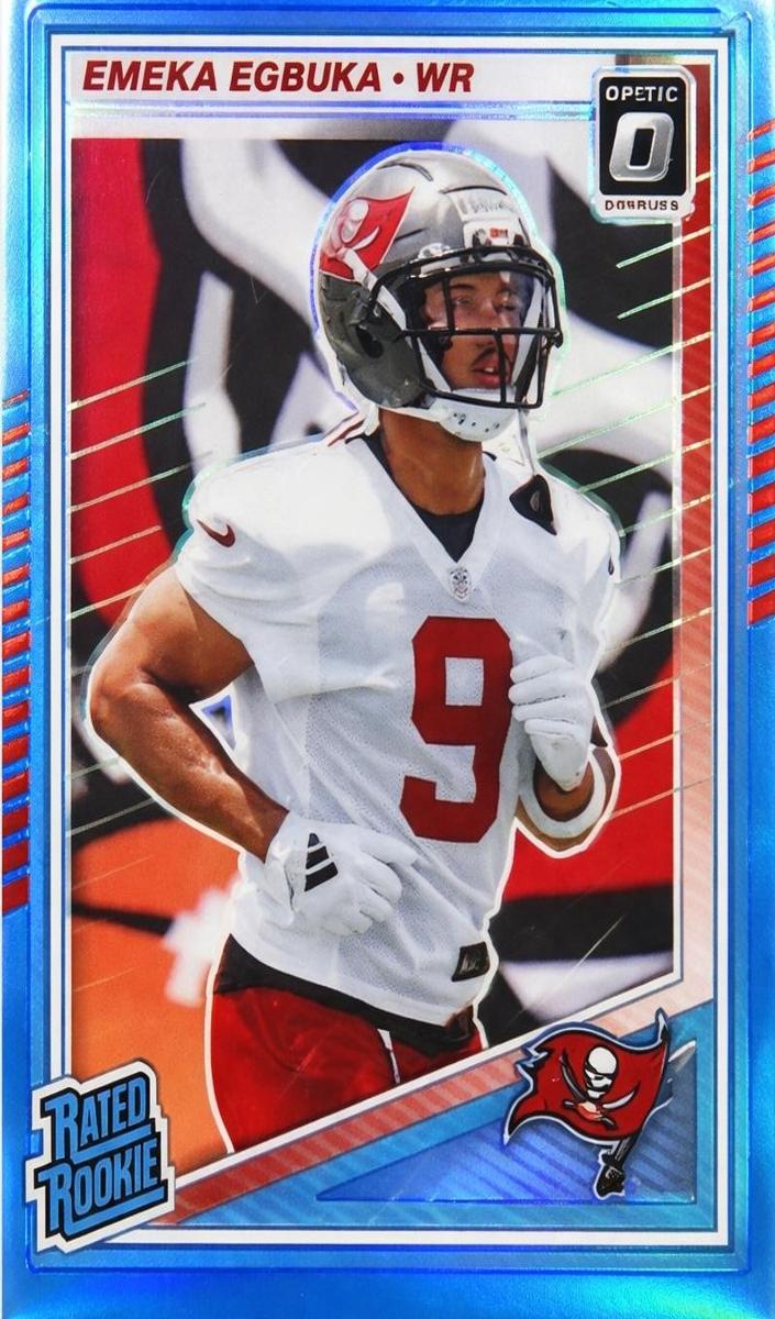 2025 Donruss Optic Football Aqua Emeka Egbuka #265