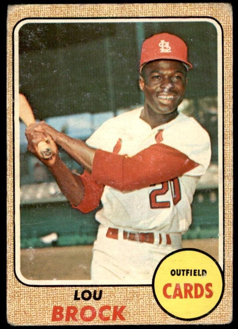 1968 Topps Baseball Lou Brock #520 PSA 3.5