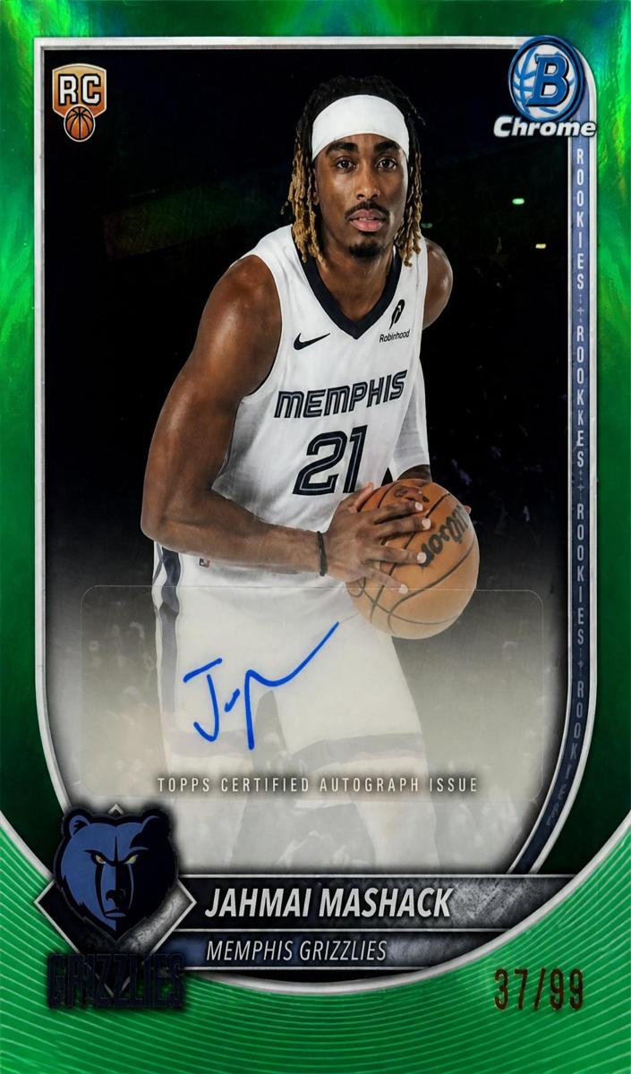 2025 Bowman Basketball Green Refractor Jahmai Mashack #BCA-JM