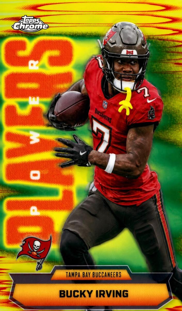 2025 Topps Chrome Football Yellow Refractor Bucky Irving #PP-18