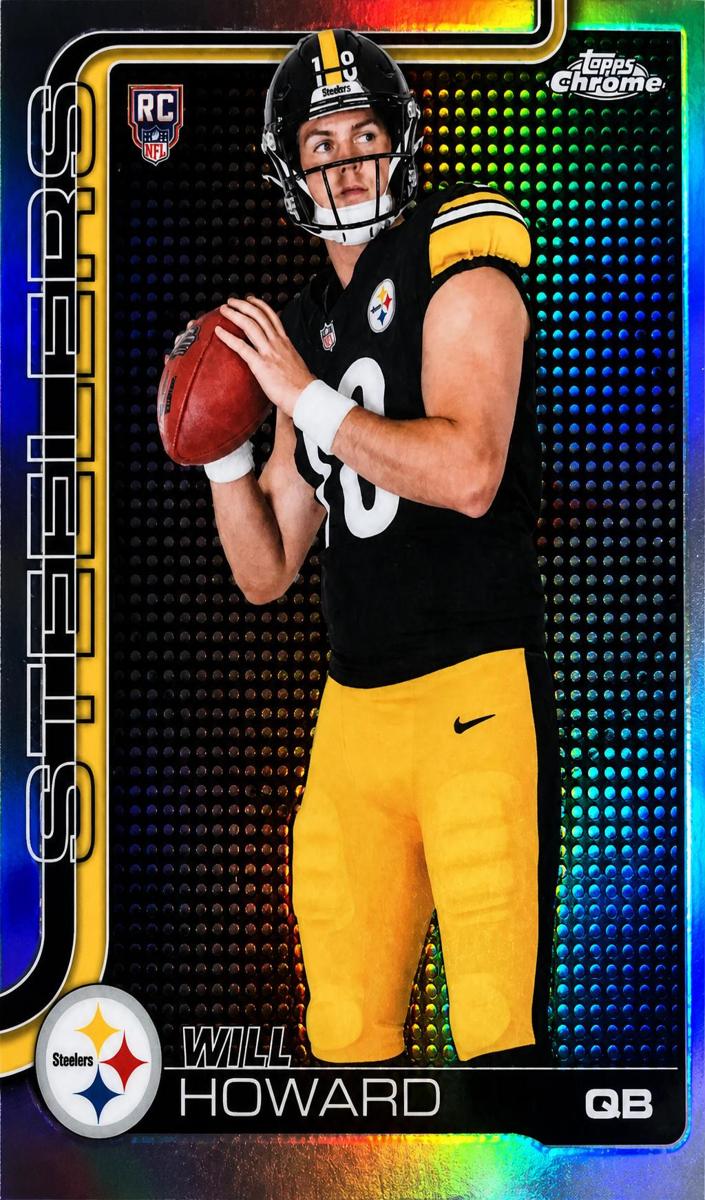 2025 Topps Chrome Football Lightboard Logo Variation Will Howard #321