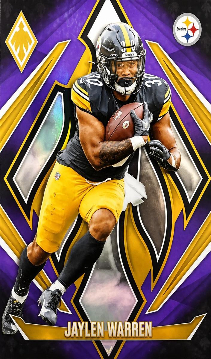 2024 Panini Phoenix Football Purple Fade Jaylen Warren #77
