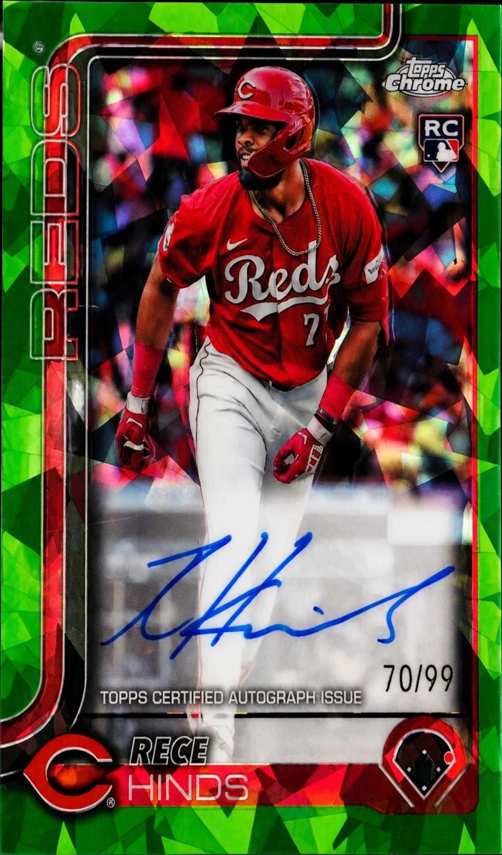 2025 Topps Chrome Sapphire Baseball Green Rece Hinds #RA-RH