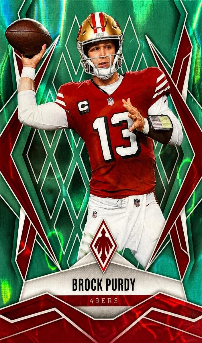 2025 Panini Phoenix Football Teal Lava Brock Purdy #33
