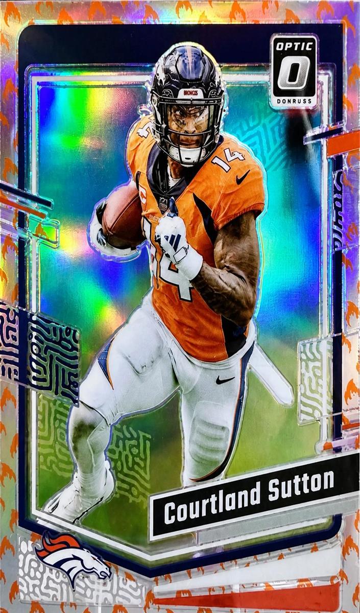 2023 Donruss Optic Football Fire Courtland Sutton #53