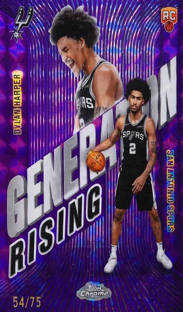 2025 Topps Chrome Basketball Purple Refractor Dylan Harper #GR-2