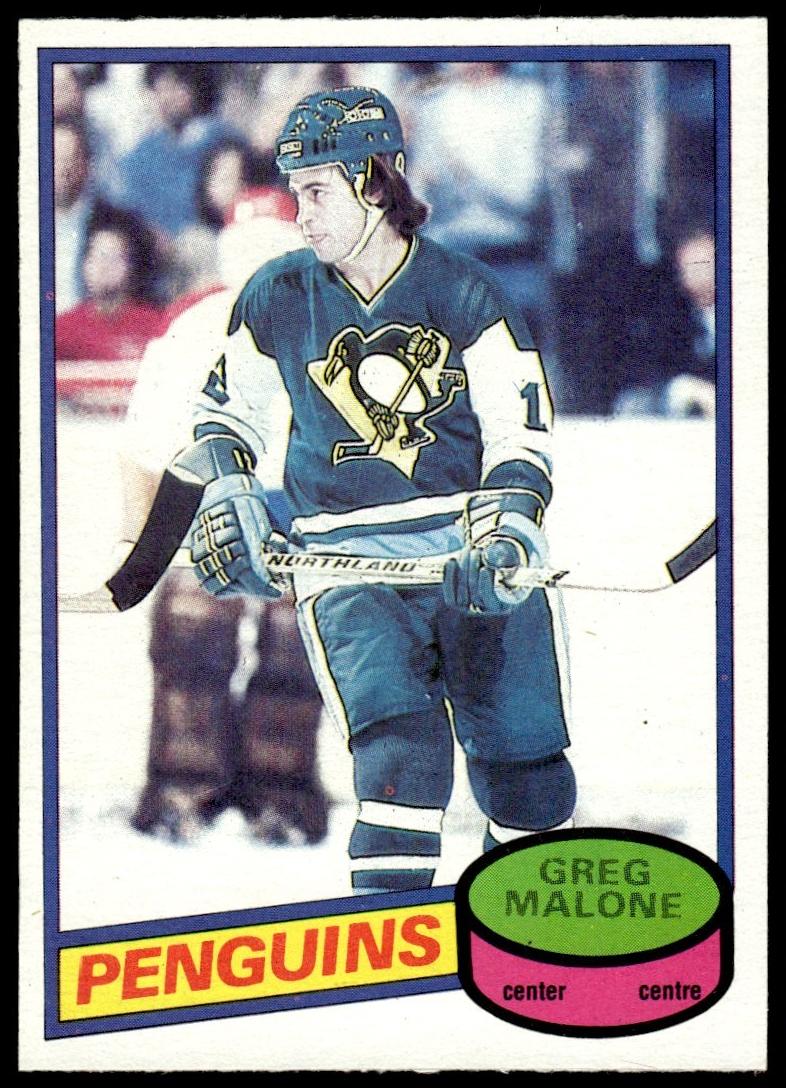 1980 O-Pee-Chee Hockey Greg Malone #186