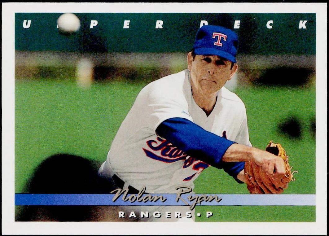 1993 Upper Deck Baseball Gold Hologram Nolan Ryan #155
