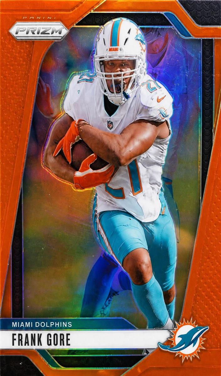 2024 Panini Prizm Football Orange Frank Gore #184