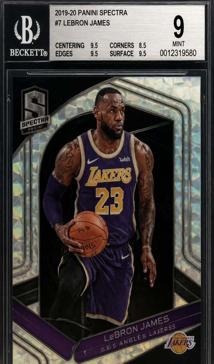 2019 Panini Spectra Basketball Interstellar LeBron James #43 PSA 10