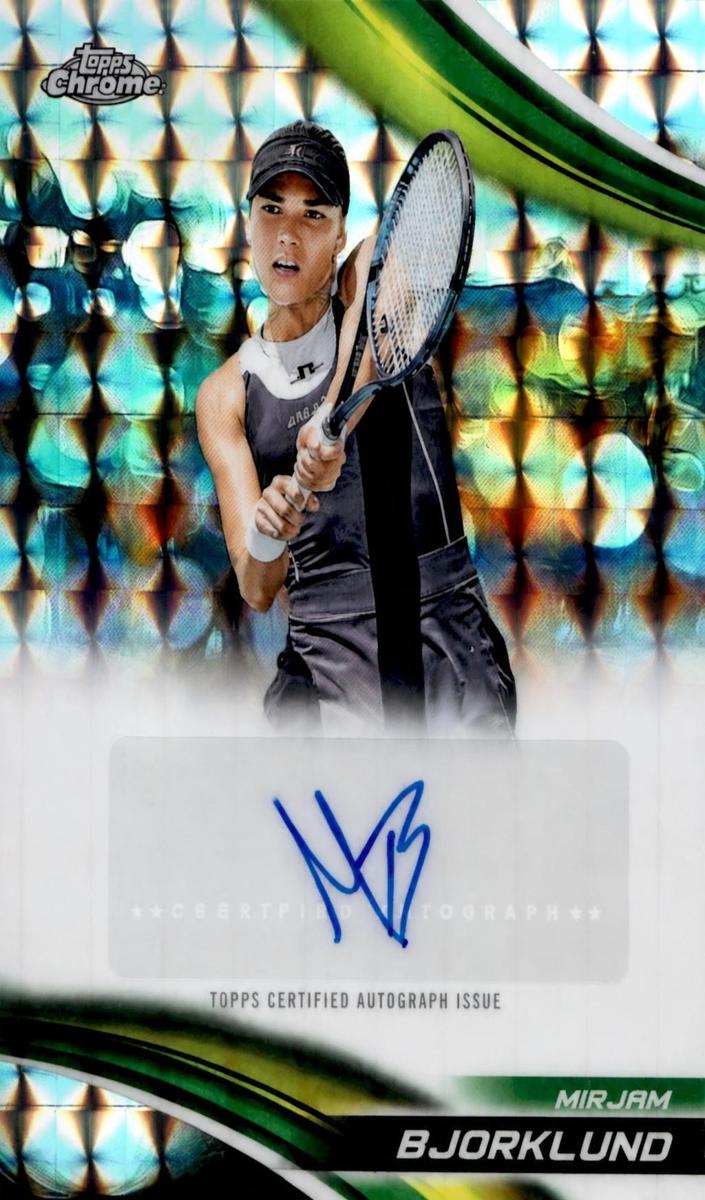 2025 Topps Chrome Tennis Geometric Refractor Mirjam Bjorklund #CA-MBD RAW Ungraded