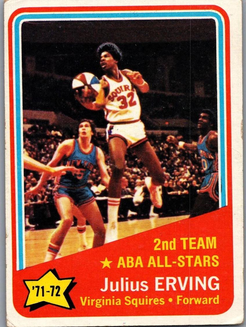 1972 Topps ABA Basketball Julius Erving #255
