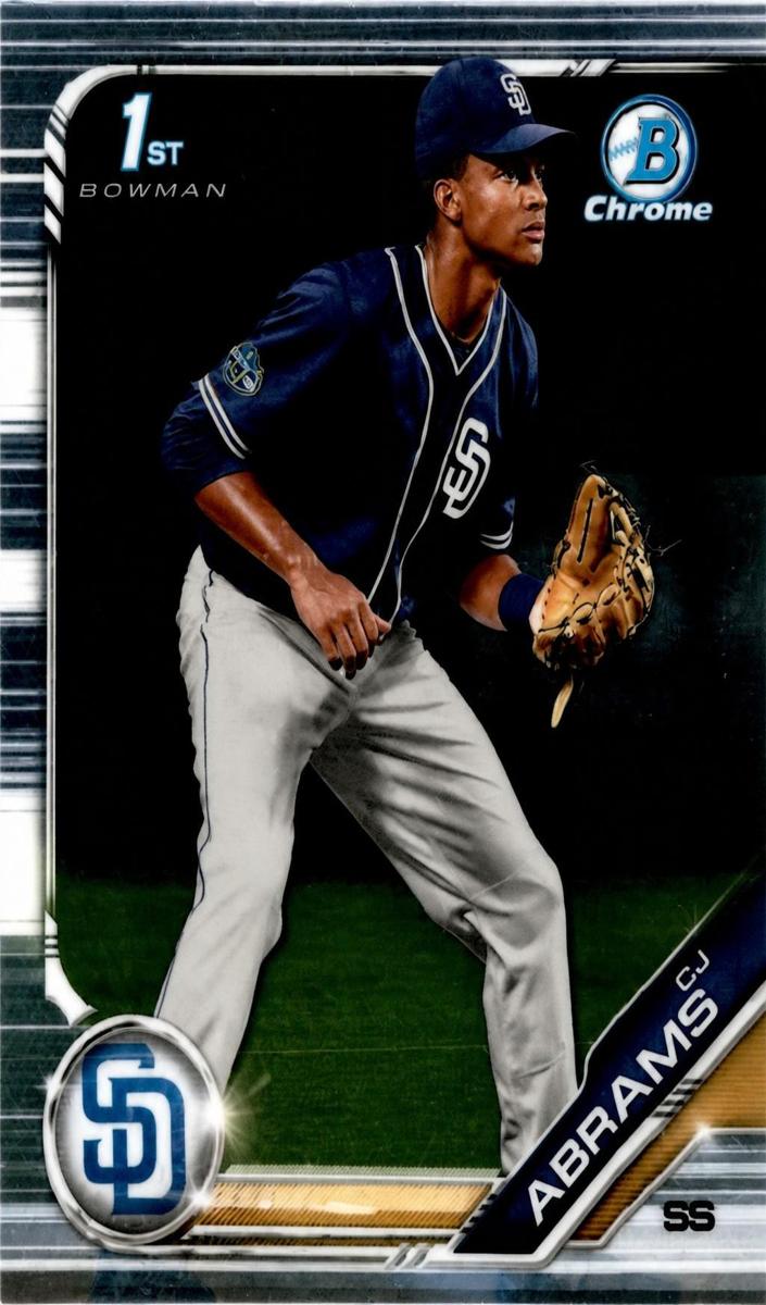 2019 Bowman Draft Chrome Baseball Refractor CJ Abrams #BDC-85 PSA 9
