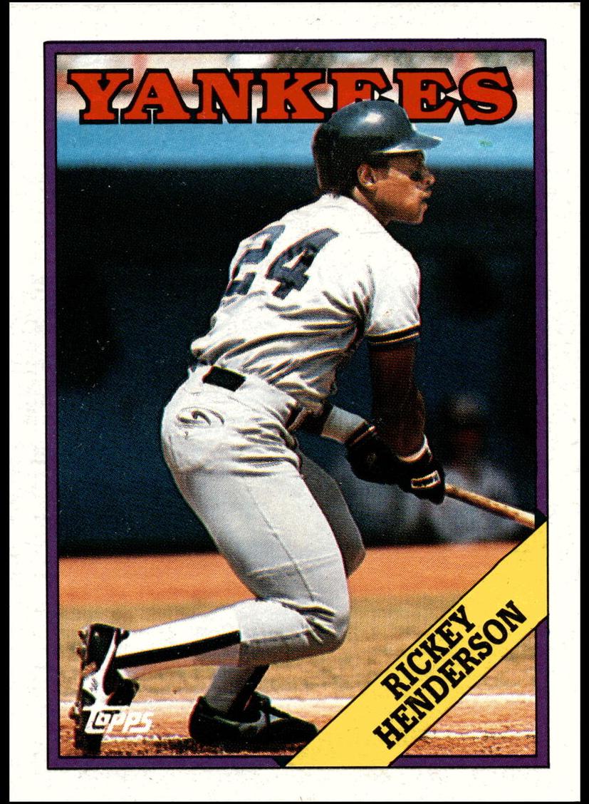 1988 Topps Baseball Rickey Henderson #60 PSA 9