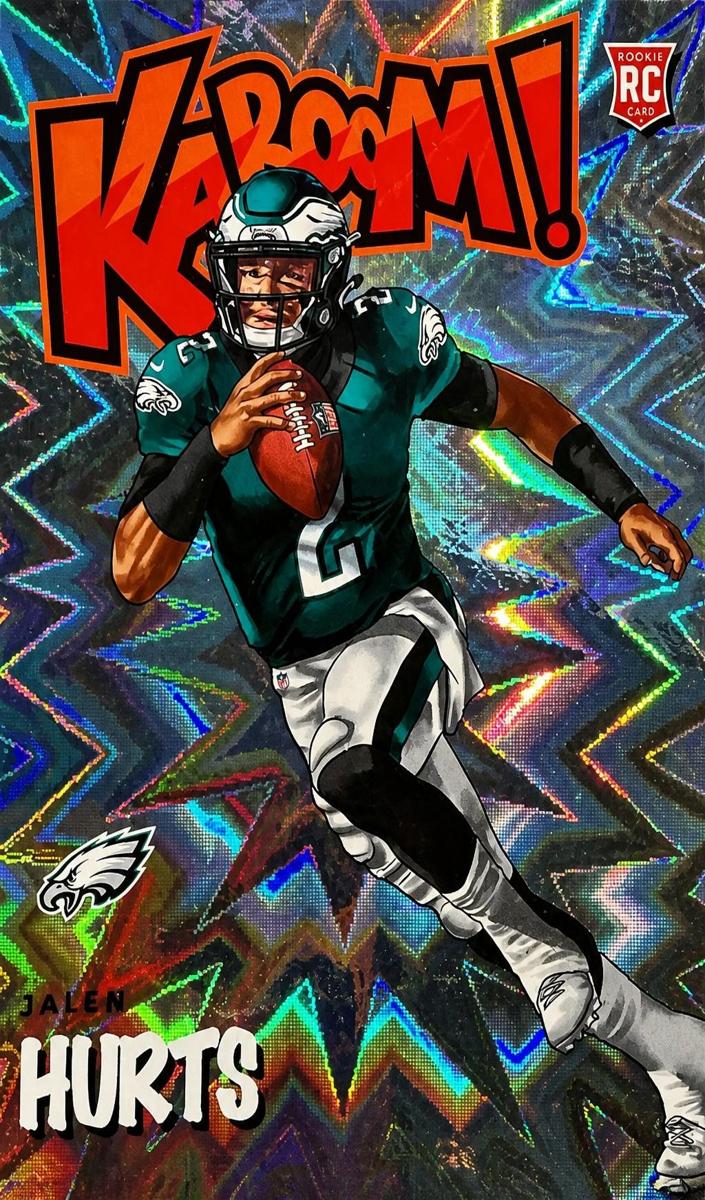 2020 Panini Absolute Football Jalen Hurts #K-JAH2 PSA 9