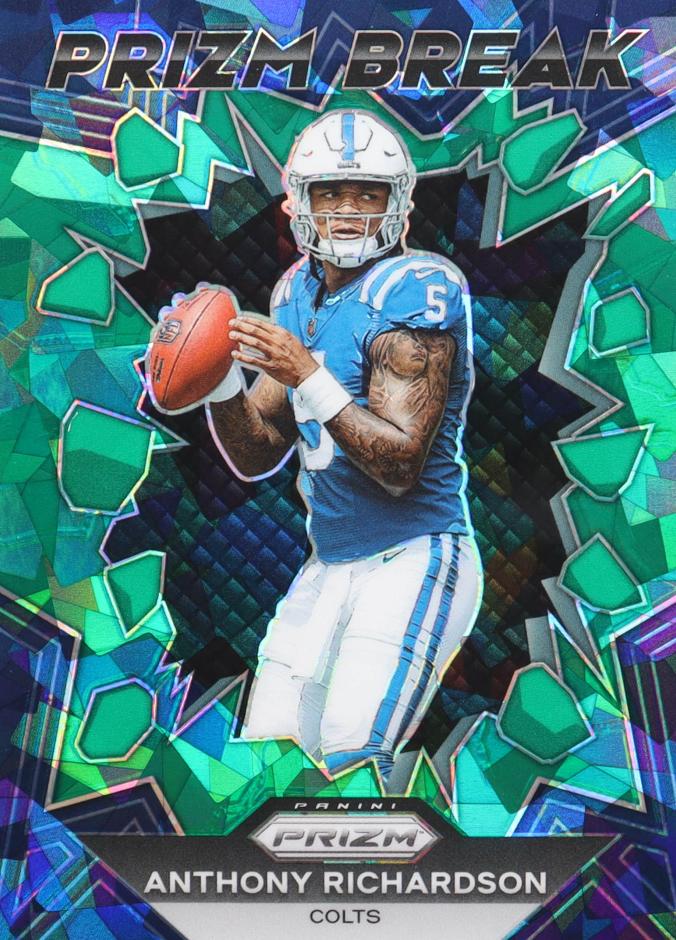 2023 Panini Prizm Football Green Ice Anthony Richardson #PB-4 PSA 10