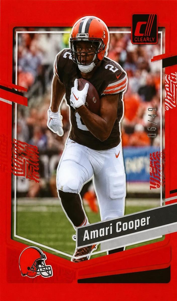2023 Panini Clearly Donruss Football Red Amari Cooper #13