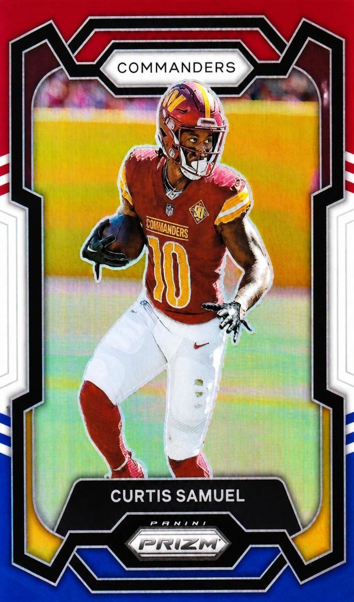 2023 Panini Prizm Football Red White Blue Curtis Samuel #294