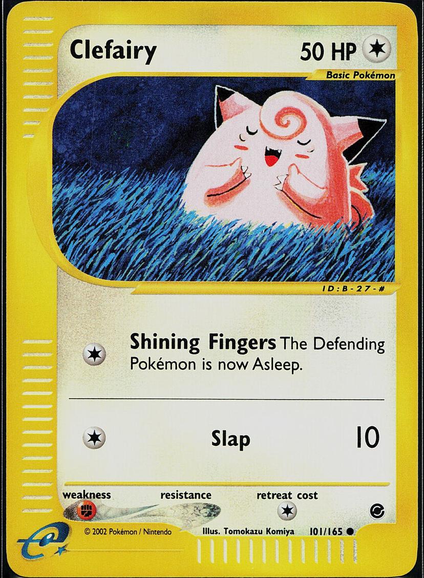 2002 Pokemon Expedition Base Set Reverse Foil Clefairy #101 PSA 9