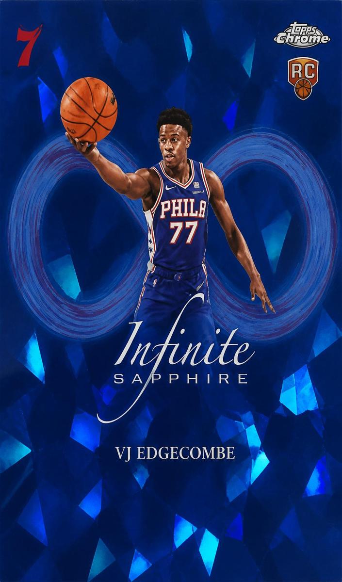 2025 Topps Chrome Sapphire Basketball VJ Edgecombe #IS-13
