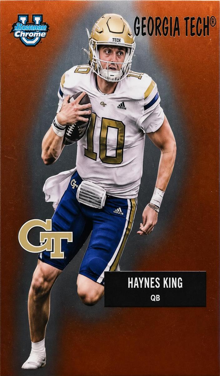 2025 Bowman Chrome University Football Haynes King #55AV-23 PSA 10
