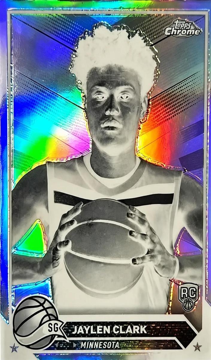 2023 Topps Chrome Basketball Negative Refractor Jaylen Clark #49
