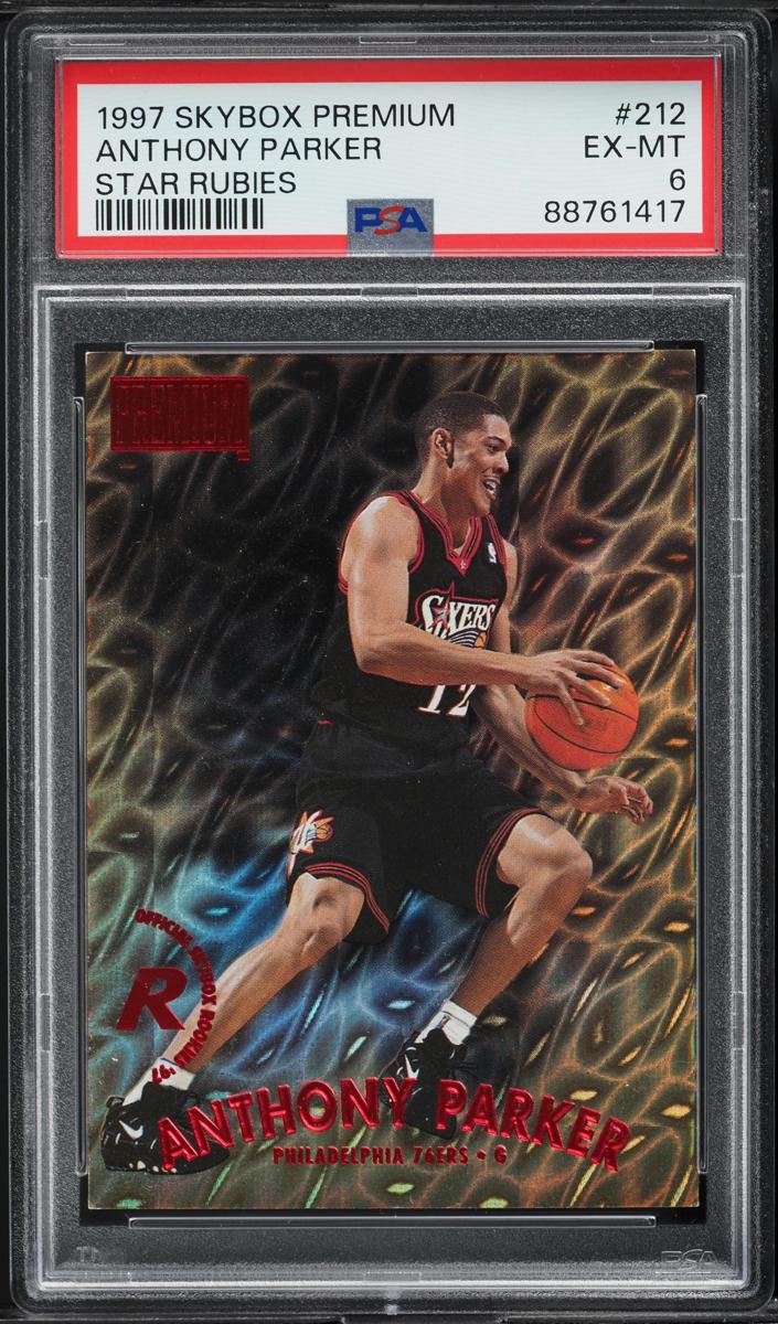 1997 Skybox Premium Basketball Star Rubies Anthony Parker #212 PSA 6