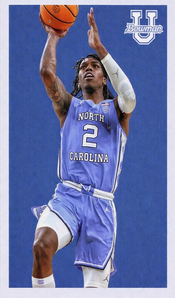 2022 Bowman Chrome University Basketball Caleb Love #09B-10 SGC 9