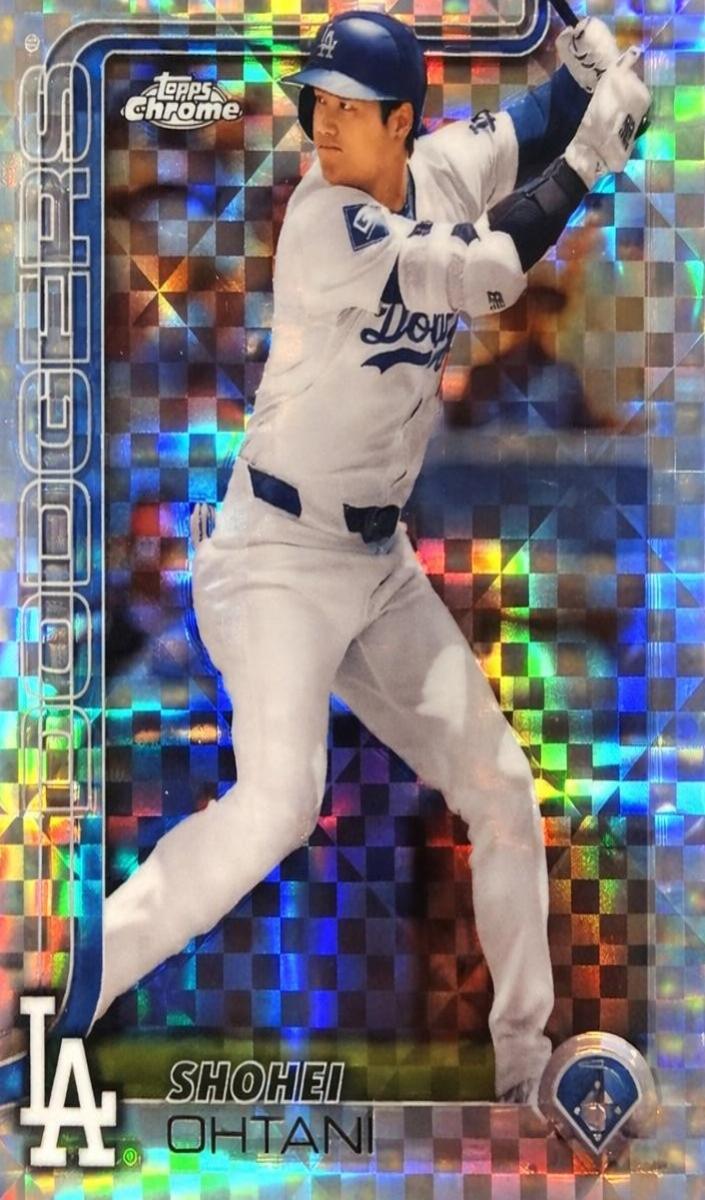 2025 Topps Chrome Baseball X-Fractor Shohei Ohtani #1 RAW Ungraded