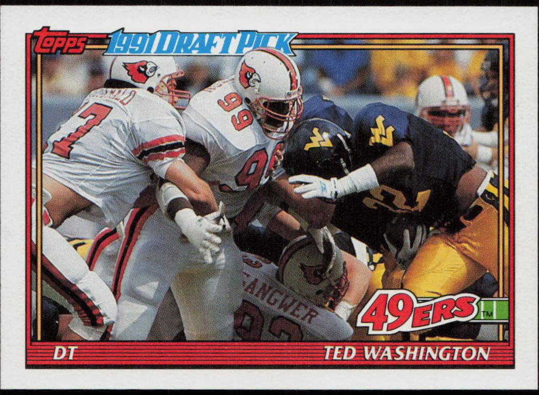 1991 Topps Football Ted Washington #60