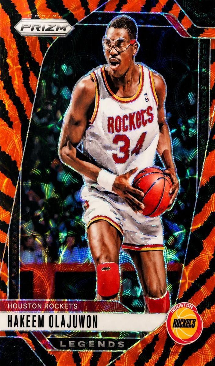 2024 Panini Prizm Basketball Choice Tiger Stripe Hakeem Olajuwon #296
