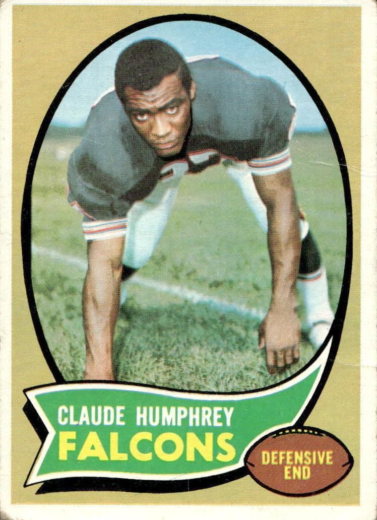 1970 Topps Football Claude Humphrey #156 PSA 7.5