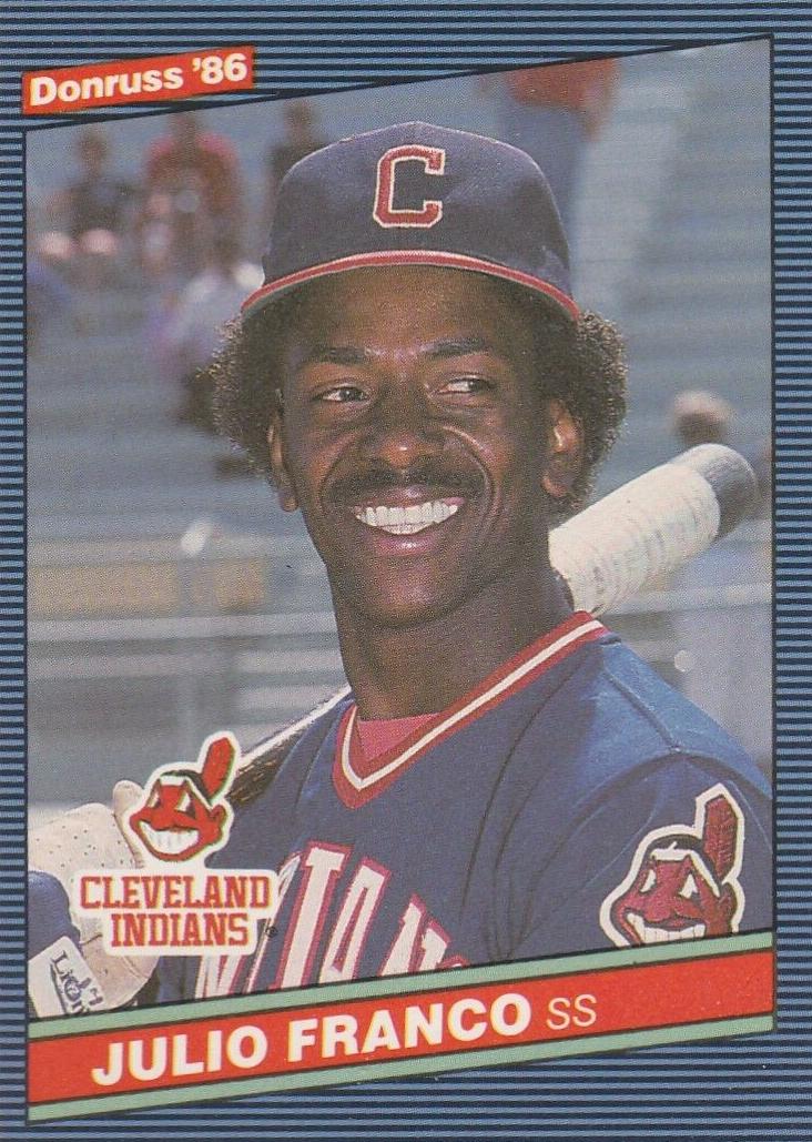 1986 Donruss Baseball Julio Franco #216
