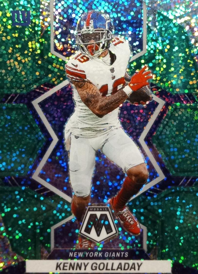 2022 Panini Mosaic Football Green Sparkle Kenny Golladay #147
