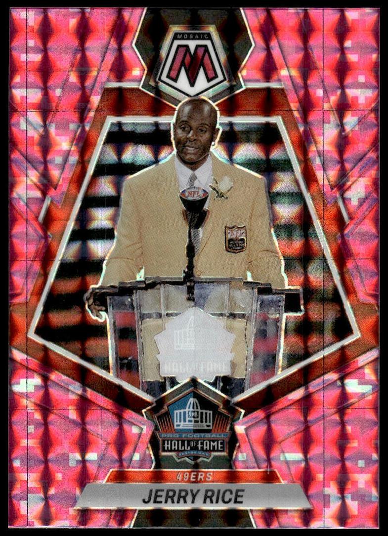 2023 Panini Mosaic Football Pink Camo Jerry Rice #271 BGS 8.5