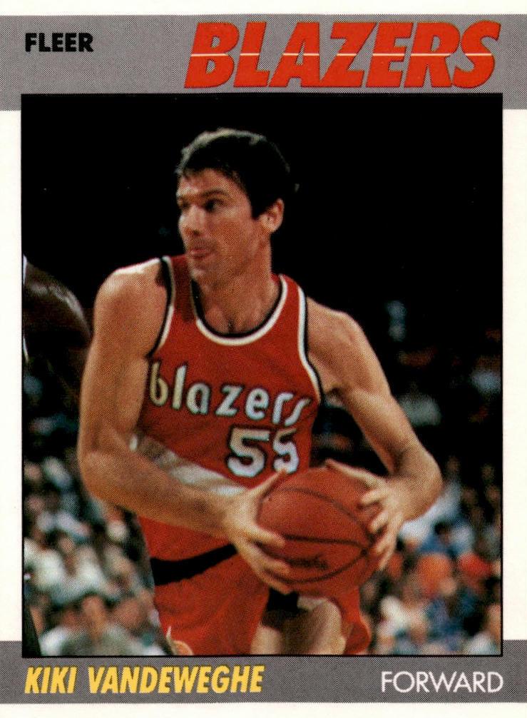 1987 Fleer Basketball Kiki Vandeweghe #116