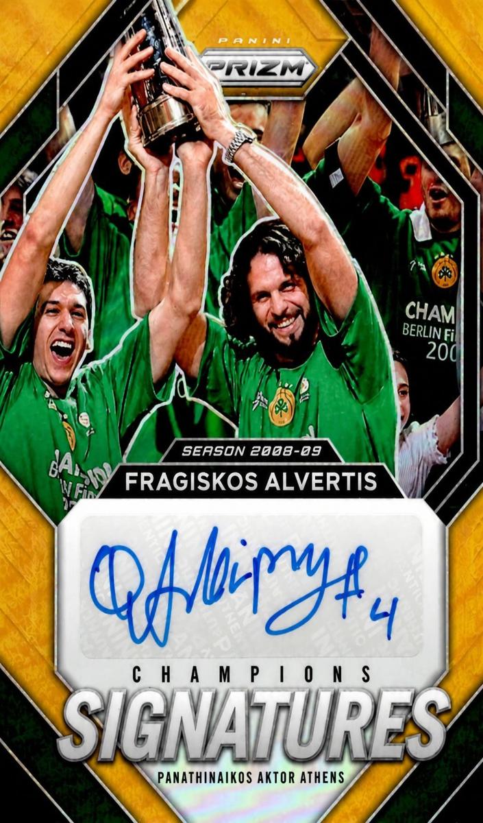 2023 Panini Prizm Turkish Airlines EuroLeague Basketball Gold Fragiskos Alvertis #CS-FRG