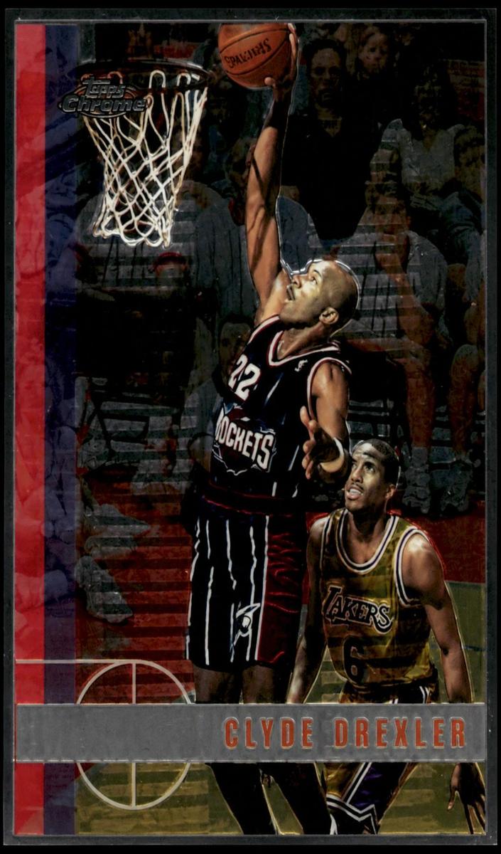 1997 Topps Chrome Basketball Clyde Drexler #71 PSA 8.5