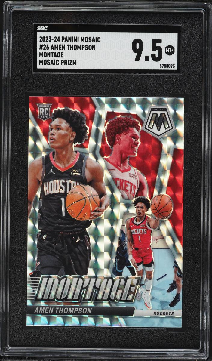 2023 Panini Mosaic Basketball Mosaic Amen Thompson #26 PSA 10