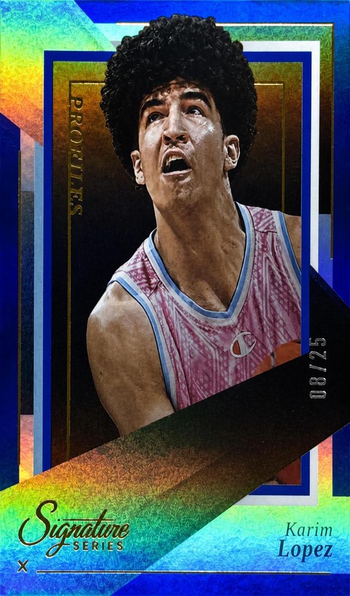 2025 Panini Signature Series Basketball Blue Karim Lopez #22