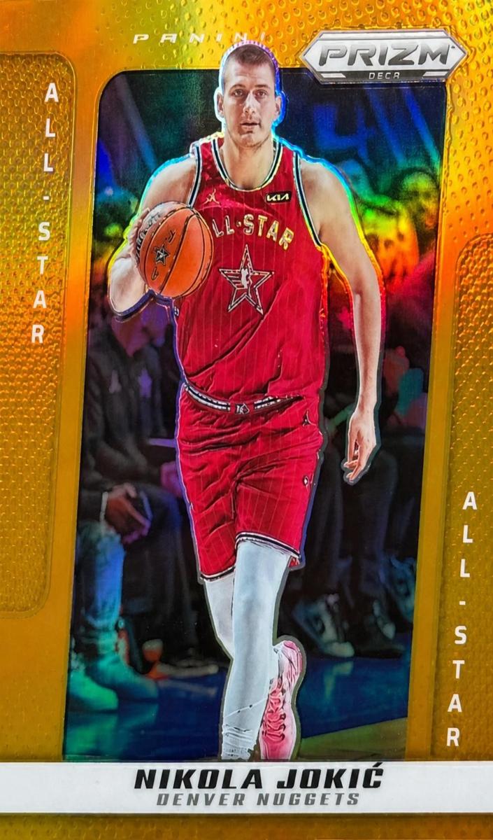 2024 Panini Prizm Deca Basketball Orange Nikola Jokic #250 PSA 10
