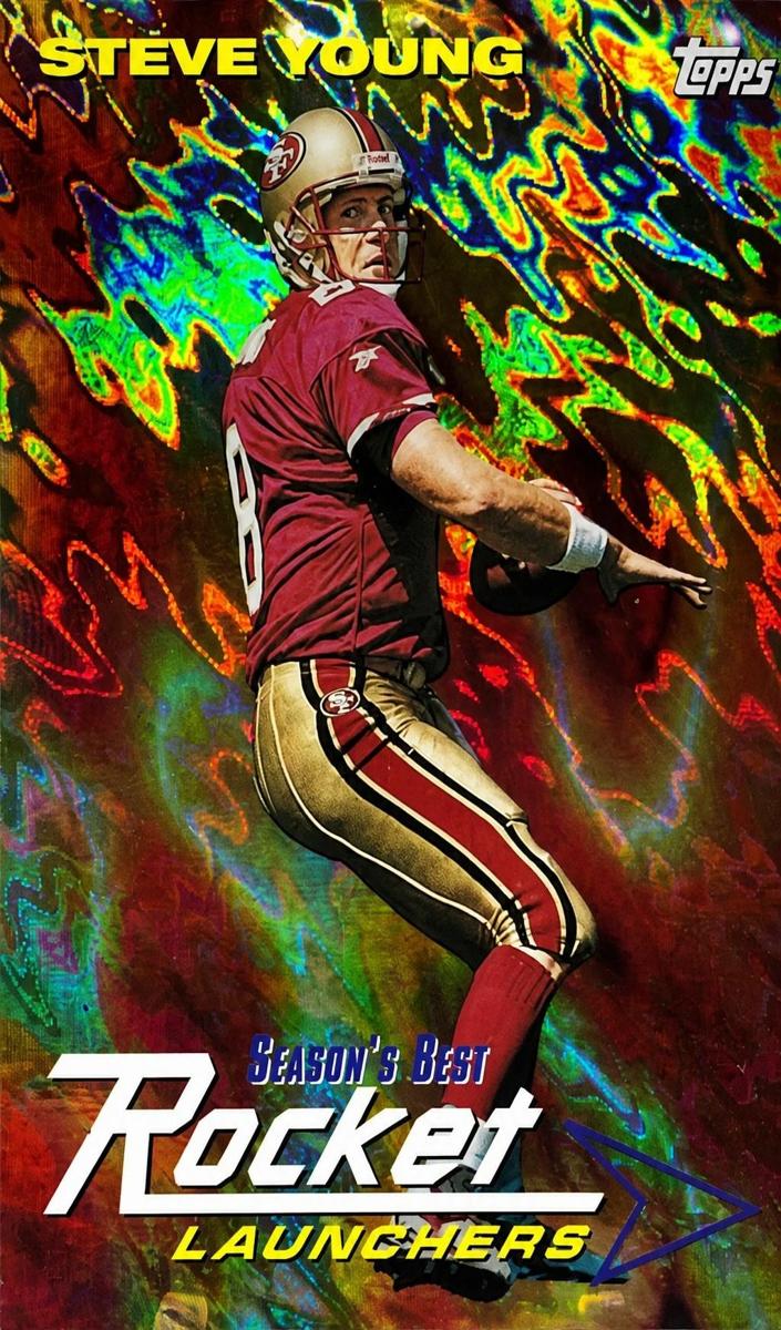 1999 Topps Chrome Football Refractor Steve Young #SB8