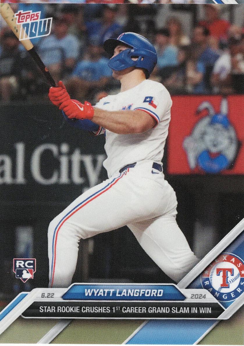 2024 Topps Now Baseball Wyatt Langford #330 PSA 9
