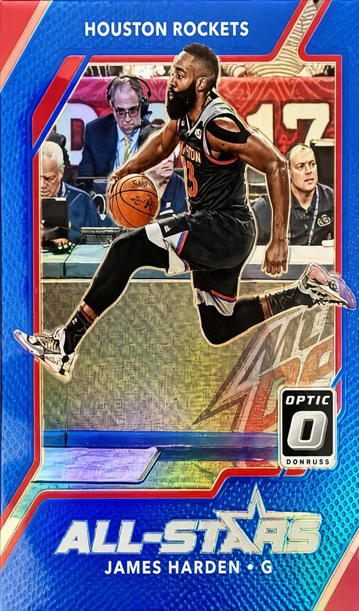 2017 Donruss Optic Basketball Blue James Harden #2 PSA 9