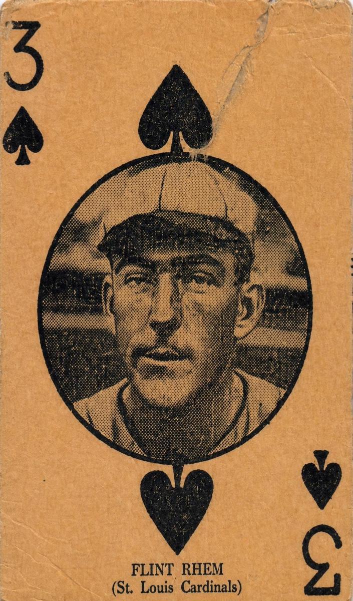 1927 W560 Hand Cut Baseball Flint Rhem #NNO SGC 1