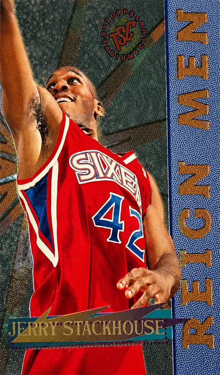 1995 Topps Stadium Club Basketball Jerry Stackhouse #RM10 PSA 9
