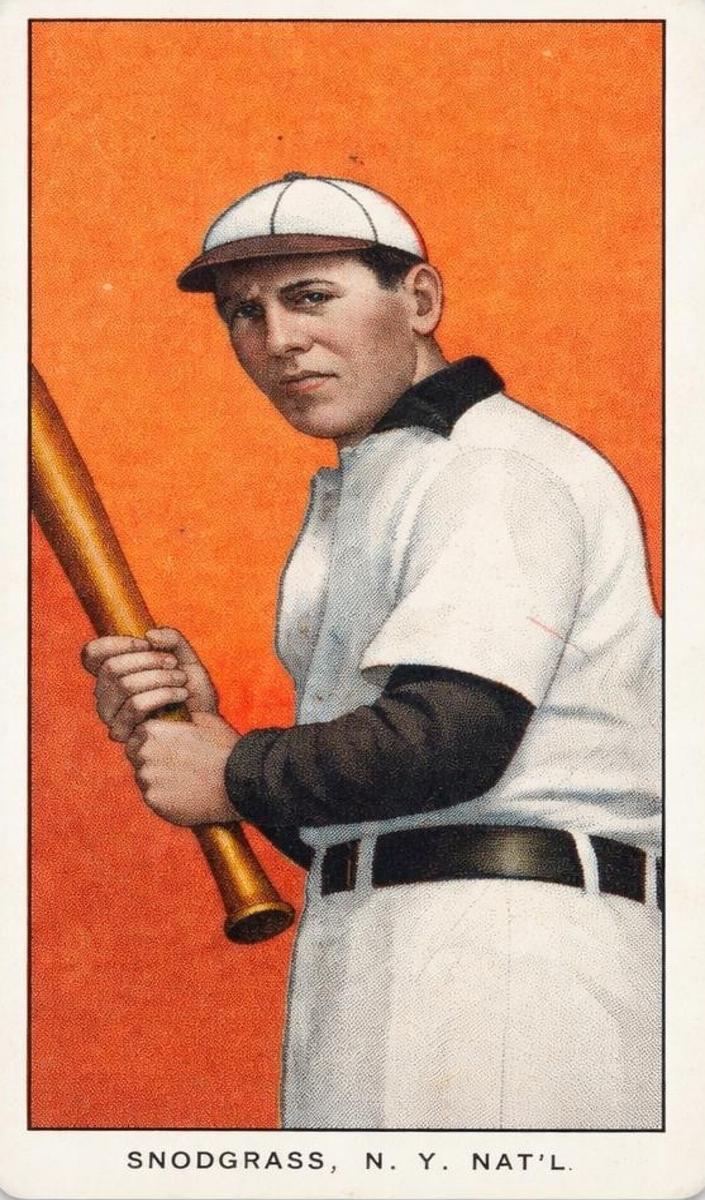 1909-11 T206 Baseball Batting Fred Snodgrass #NNO