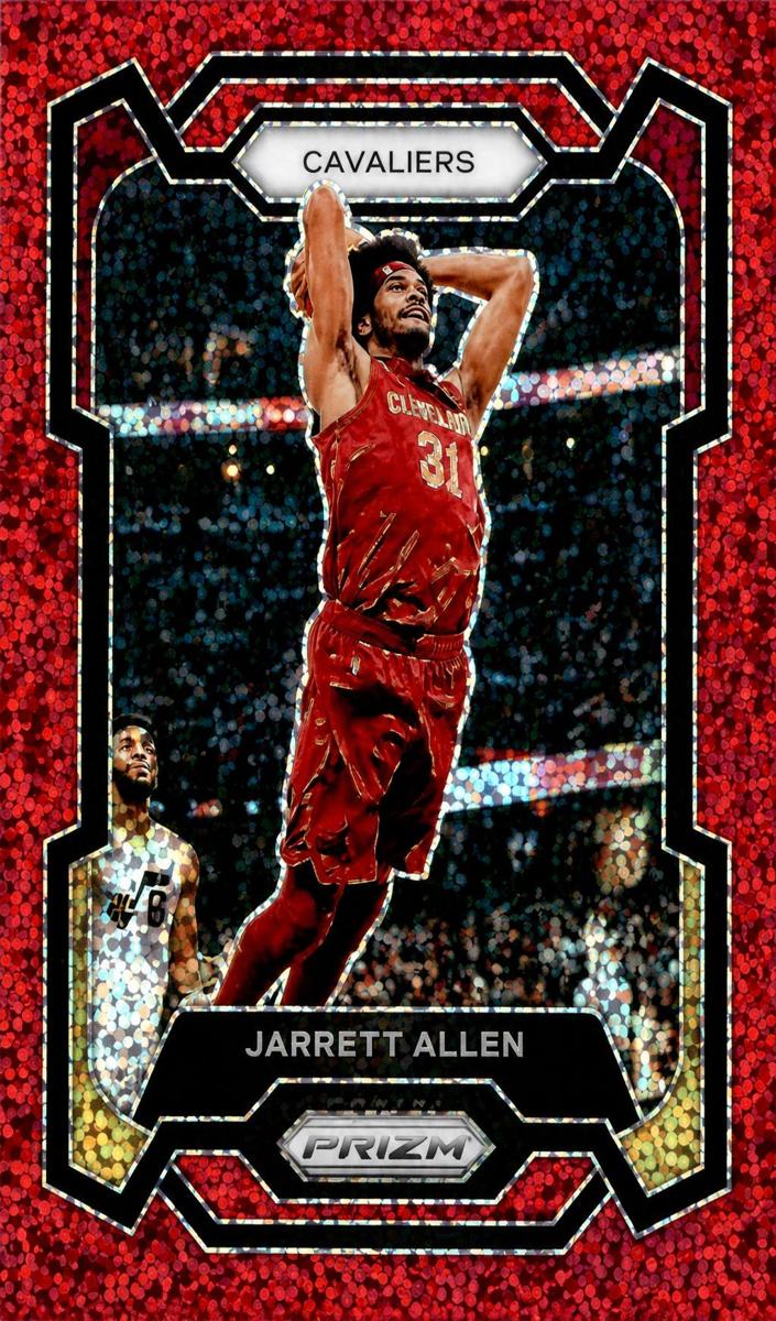 2023 Panini Prizm Basketball Red Sparkle Jarrett Allen #248