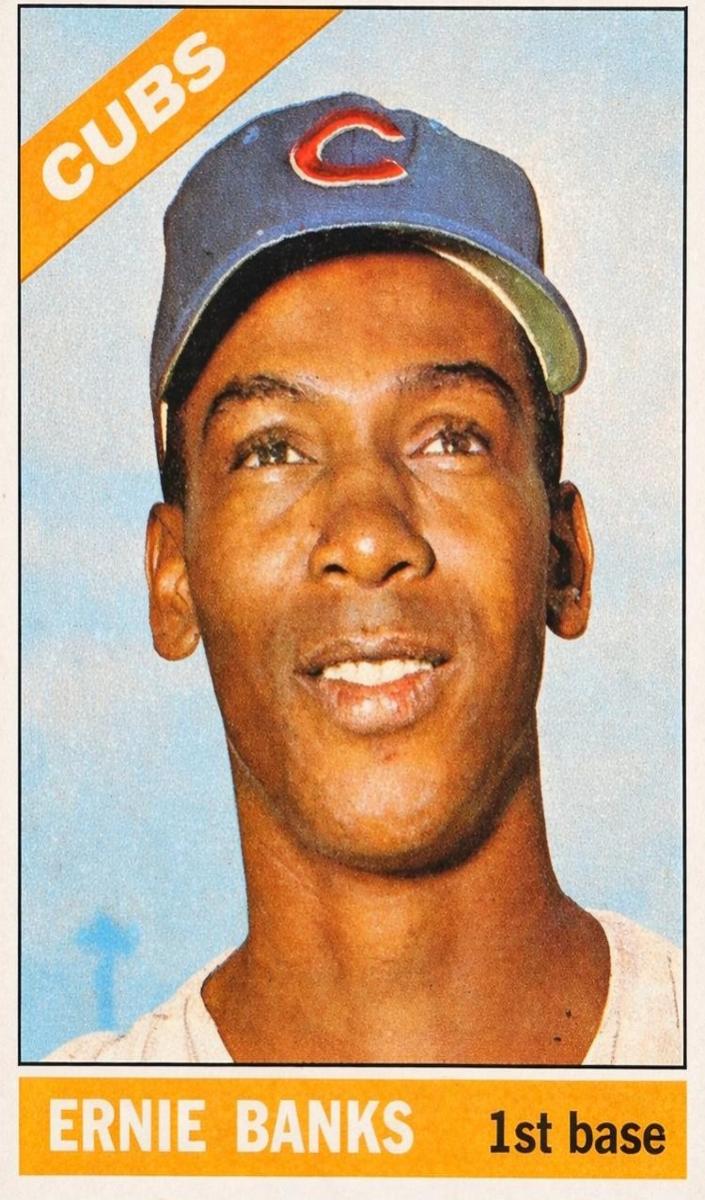 1966 Topps Venezuelan Baseball Ernie Banks #110 PSA 3