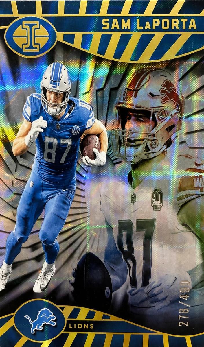 2024 Panini Illusions Football Mirrored Trophy Collection Sam LaPorta #27